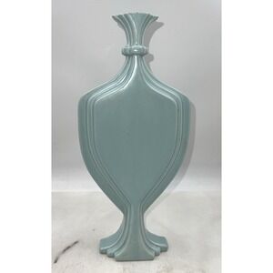 Global Views Urn Vase Classic Art Deco Powder Blue 3D 7.25 x 18 Inches